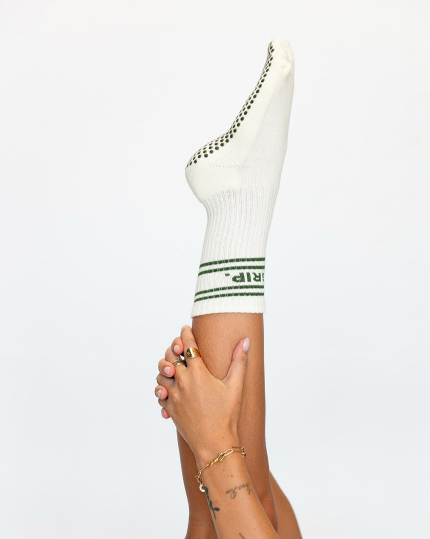 CLUB CREW - CREAM/KHAKI