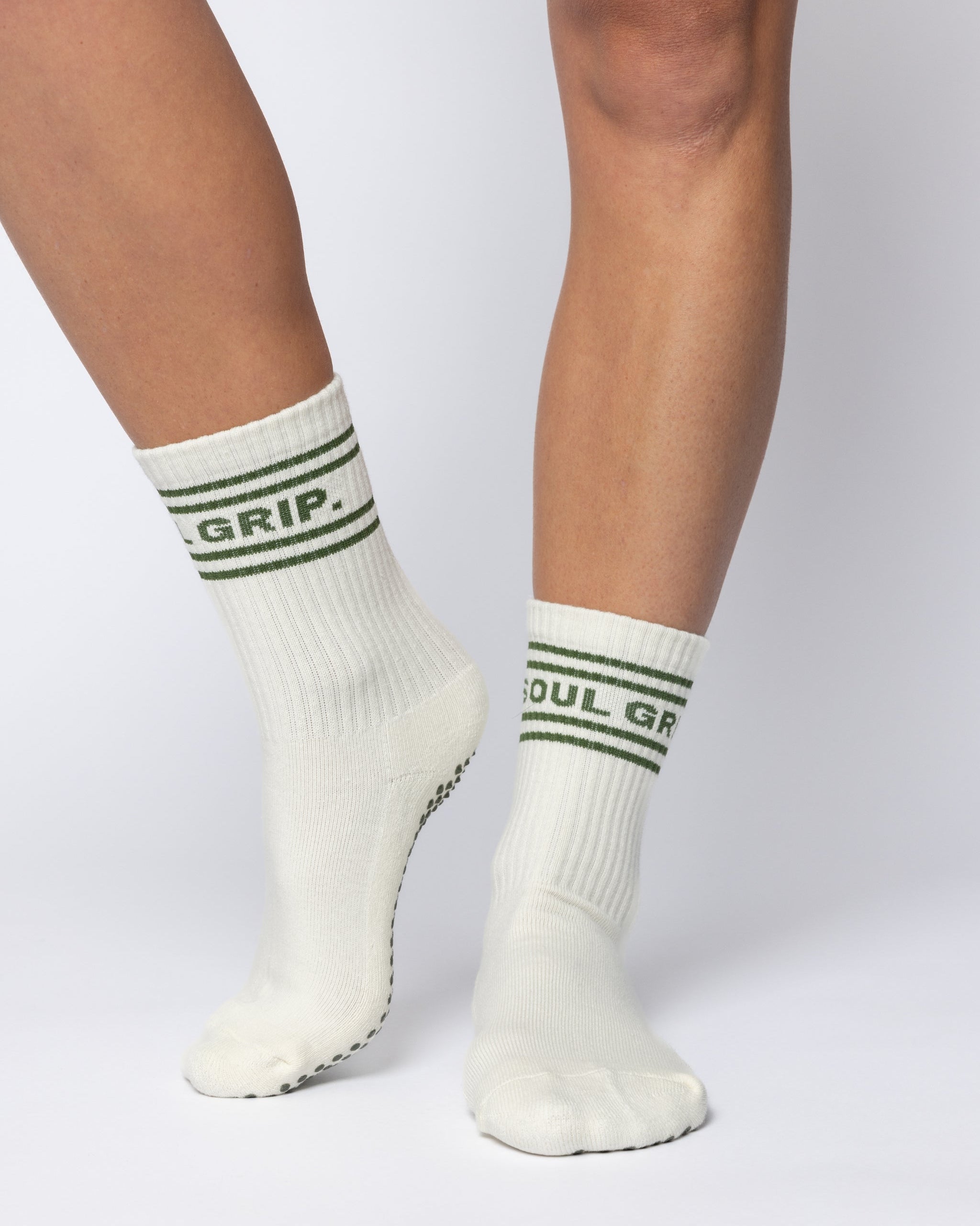 CLUB CREW - CREAM/KHAKI